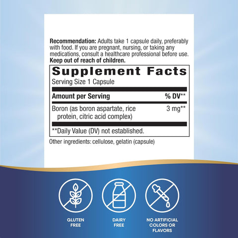 Nature's Way Boron Complex Supports Bone Health 100 Caps