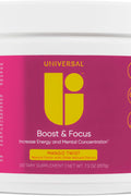 Universal U Boost & Focus Powder Energy and Cognitive B12 Niacin Choline L-Tyrosine Huperzine Beta Alanin Citrulline