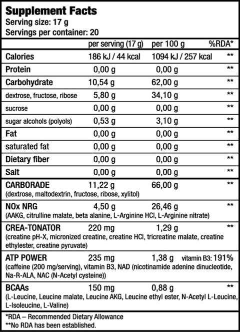 BioTech USA Nitrox Therapy Preworkout 340 g