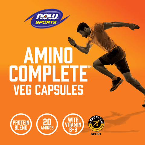 NOW Foods Sports Amino Complete Glutamine & Arginine & Ornithine 120 Veg Caps