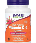 NOW Foods D3 Vitamin 2000 IU 240 KAPSÜL