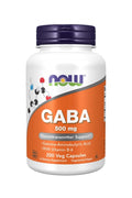 NOW Foods GABA with Vitamin B6 500 mg 200 Veg Capsules