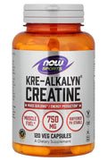 NOW Foods Sports Kre-Alkalyn Creatine Monohydrate Energy Production 120 Veg Caps - Supplementhane