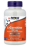 NOW Foods L-Carnitine Tartrate 500 mg 60 Veg Capsules