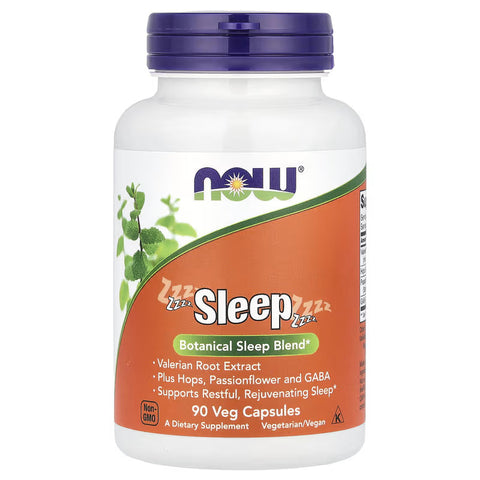 NOW Foods Sleep Gaba Valerian root Kedi otu 90 Veg Caps