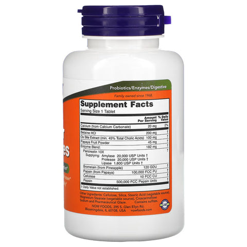 NOW Foods Super Enzymes Healthy Digestion 90 Tablet