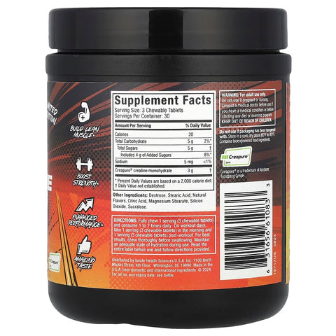 MuscleTech Limited Edition Creatine Chews Boogieman Punch 90 Chewable Tablets