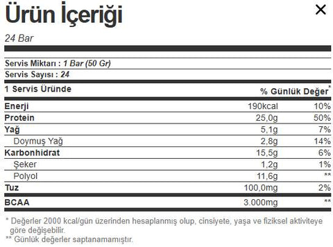 Nutrever Xtreme Protein Bar 50 Gr 24 Adet - Kurabiye Aroma