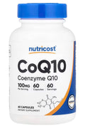Nutricost CoQ10 Coenzyme Q10 Ubiquinone 100mg 60 Vegetarian Caps