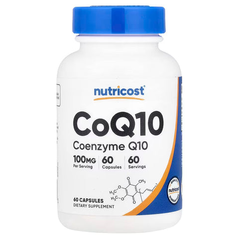 Nutricost CoQ10 Coenzyme Q10 Ubiquinone 100mg 60 Vegetarian Caps