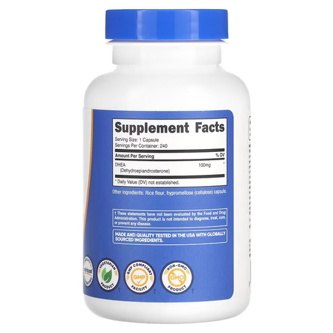 Nutricost DHEA 100mg 240 Caps - Men & Women's Boost Fertility