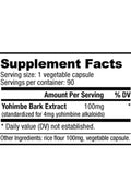 Nutrabio Labs Yohimbine 100 mg 90 Capsul