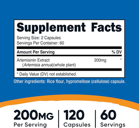 Nutricost Artemisinin 200 mg 120 Capsules