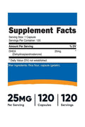 Nutricost 25 mg DHEA 120 Capsules