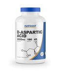 Nutricost DAA Aspartic Acid 3000 MG 180 Capsules