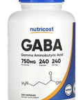Nutricost GABA 750 MG 240 CAPSUL