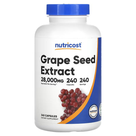 Nutricost Grape Seed Extract Antioxidants 28,000 mg 240 Caps