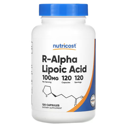 Nutricost R-Alpha Lipoic Acid Antioxidants 100 mg 120 Capsules