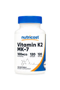 Nutricost Vitamin K2 MK-7 100 mcg 120 Softgels