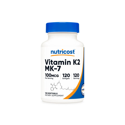 Nutricost Vitamin K2 MK-7 100 mcg 120 Softgels