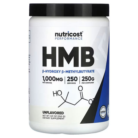 Nutricost, Performance HMB ß-Hydroxy ß-Methylbutyrate Muscle Recovery 250 g