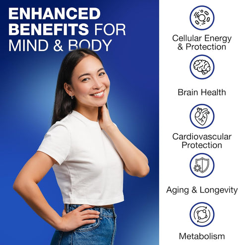 Nutrivein Premium NAD + Resveratrol 600 mg Aging Cognition Metabolism Overall Well-Being 60 Caps