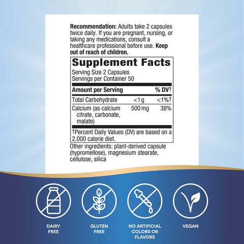 Nature's Way Calcium Citrate carbonate malate 100 Caps