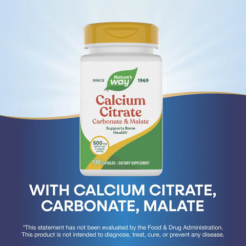 Nature's Way Calcium Citrate carbonate malate 100 Caps