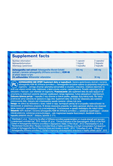 Olimp Ashwagandha KSM-66 60 Kapsül - Supplementhane