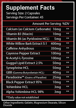 CENTURİON LABZ EXOSHRED Extreme Thermogenic Burner Yohimbine 90 Kapsül