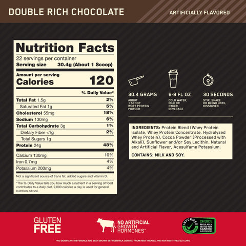 Optimum Nutrition Gold Standard 100% Whey Protein 682 gr