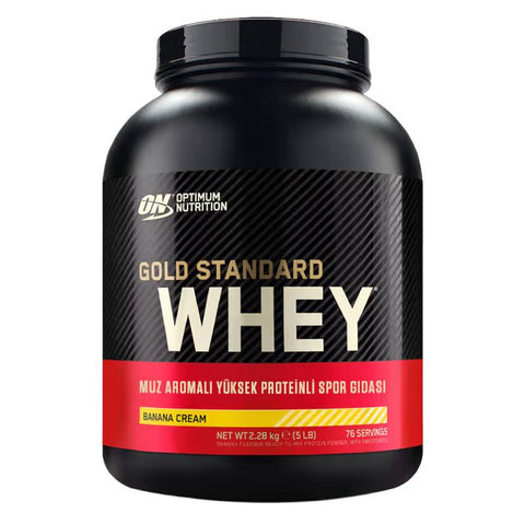 Optimum Nutrition Gold Standard Whey Protein Tozu 2263 Gr - Muz Aroma