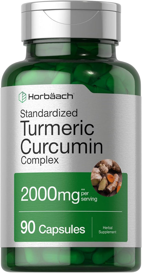 Horbäach Turmeric Curcumin with Black Pepper 90 Caps