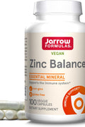 Jarrow Formulas Zinc Balance with Copper - Essential Minerals for Immune 15 mg 100 Veggie Caps