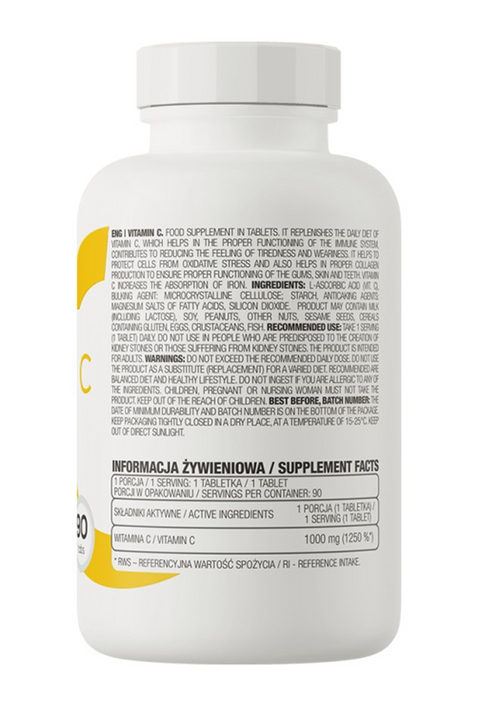 Ostrovit Vitamin C 1000 mg 90 Tablet - Supplementhane