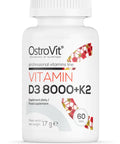 Ostrovit Vitamin D3 8000 IU + K2 - 60 Tablets - Supplementhane