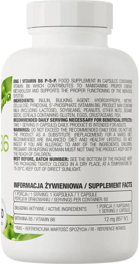 OstroVit Vitamin B6 12 mg P-5-P 60 capsules