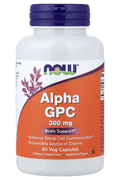 NOW Alpha GPC 300 mg with Brain & Cognitive Phospholipids 60 Veg Caps