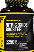 Primaforce Nitric Oxide Booster Arginine Akg HCl Citrulline PreWorkout and Post Workout 120 Caps