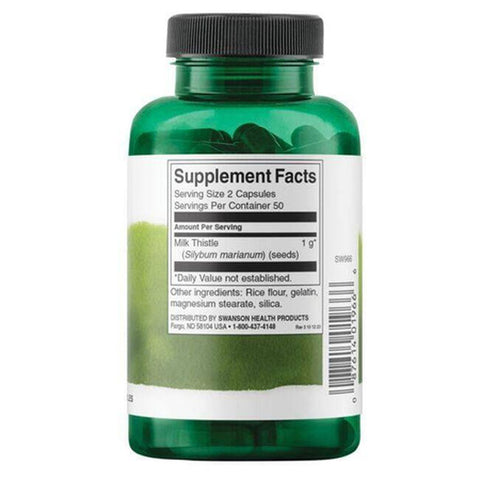 Swanson Milk Thistle Deve dikeni 500 mg 100 Caps
