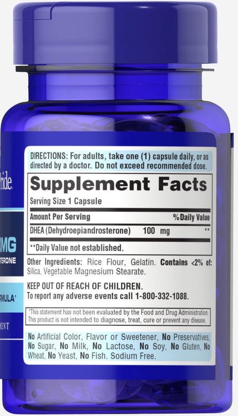 Puritan's Pride DHEA 100mg for Healthy Aging 60 Caps