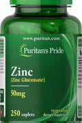 Puritans Pride Zinc Gluconate Çinko 50 Mg 250 Tablet
