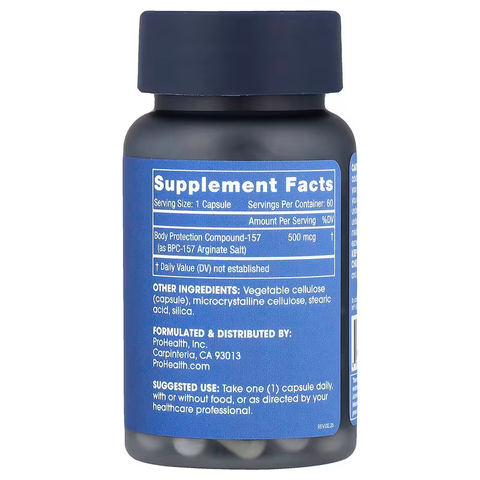 ProHealth Longevity BPC-157 repair Tendon and recovery 500 mcg 60 Caps