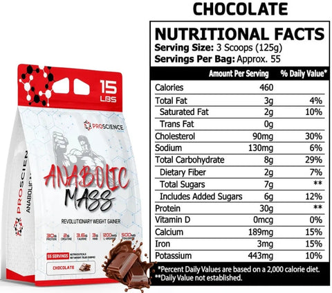 Proscience Anabolic Mass Gainer+Gh Revolutionary Weight Gainer 6800 gr