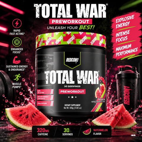 Redcon1 Total War Preworkout 420 gr - Watermelon