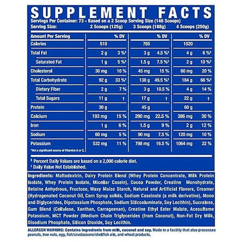 Ronnie Coleman King Mass Gainer Powder Karbonhidrat tozu 9 kg - 73 SERVİS