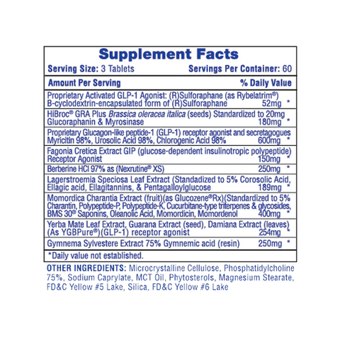 HiTech Pharmaceuticals Slimaglutide Berberine WEIGHT LOOS 180 Tablet - 60 SERVİS
