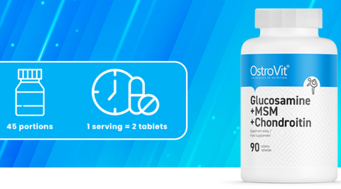 OstroVit Glucosamine(glukozamin) + MSM + Chondroitin 90 tablets