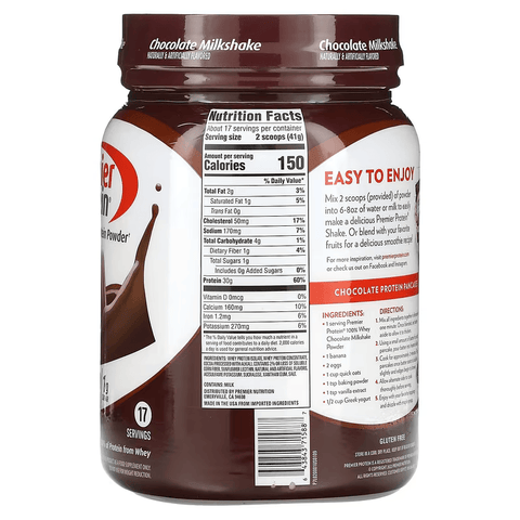 Premier Protein 100% Whey Protein Powder Chocolate Milkshake 697 GR