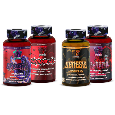 GRIMLABS FAT INCINERATOR KIT - SPECTRE CARDARİNE & WRATHFUL MK2866 & GENESIS S4 & YOHIMBINE HCL